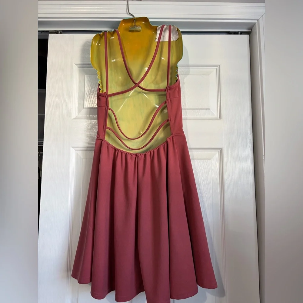 🤯 5/$20 Strappy Backless Pink Red Dress - Picture 2 of 7